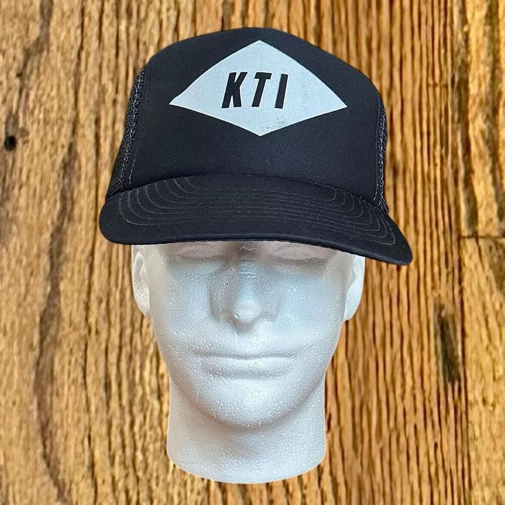 Vintage 80 s KTI Trucking Plain Logo Snapback Trucker Hat